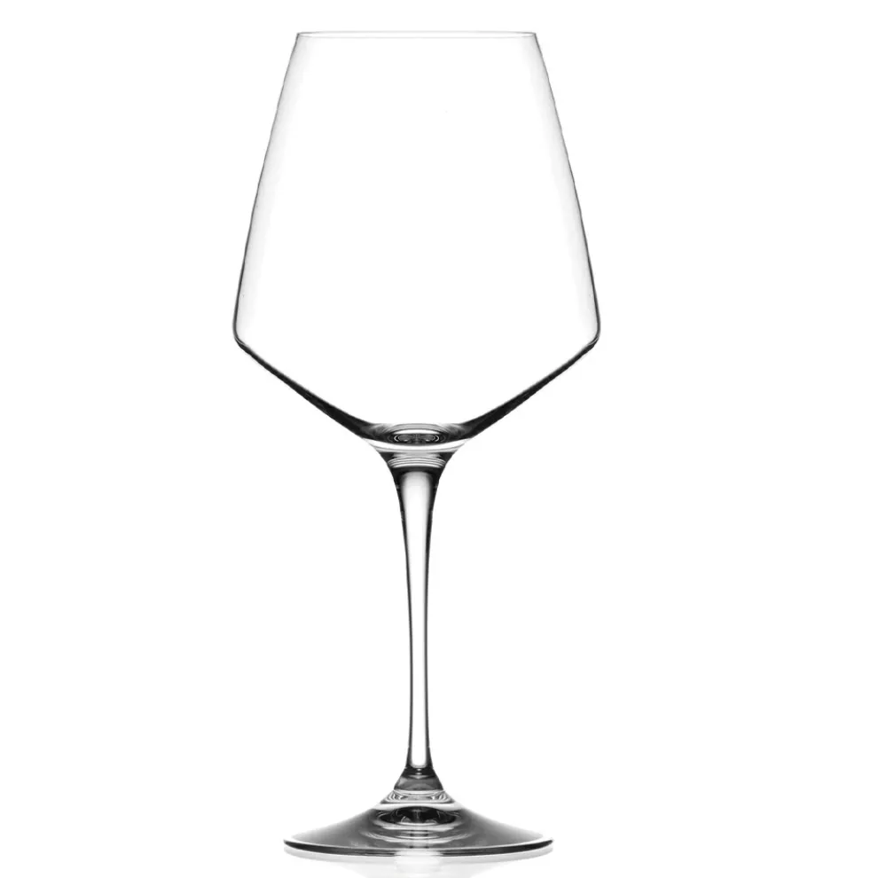 Rotes oder weißes Eco Crystal Minimal Weinglas Set 12 Stück - Etera