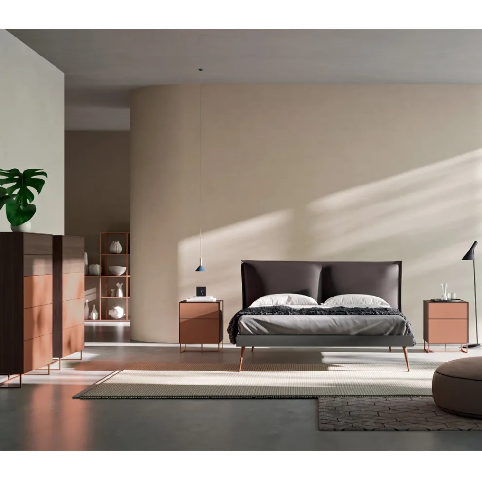 5-Elemente Schlafzimmer Made in Italy Luxusmöbel - Zakynthos