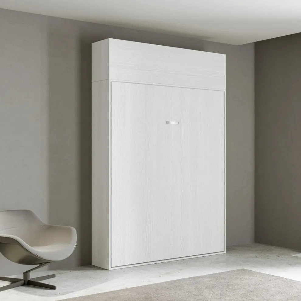 Queen-Size-Bett mit vertikalem Klappbett und Wandeinheit - Magiccompare