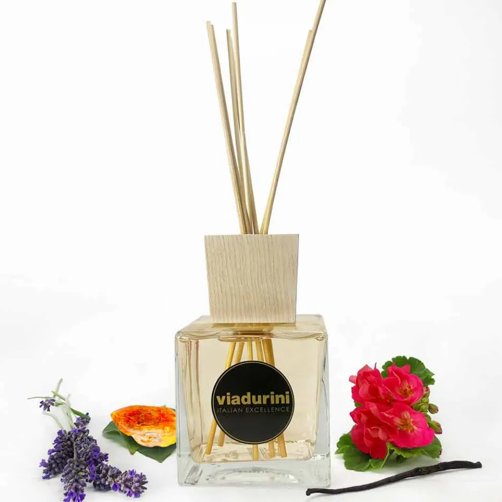 Natürlicher Raumduft Amber Dufte 500 ml mit Stäbchen - Romaeterna