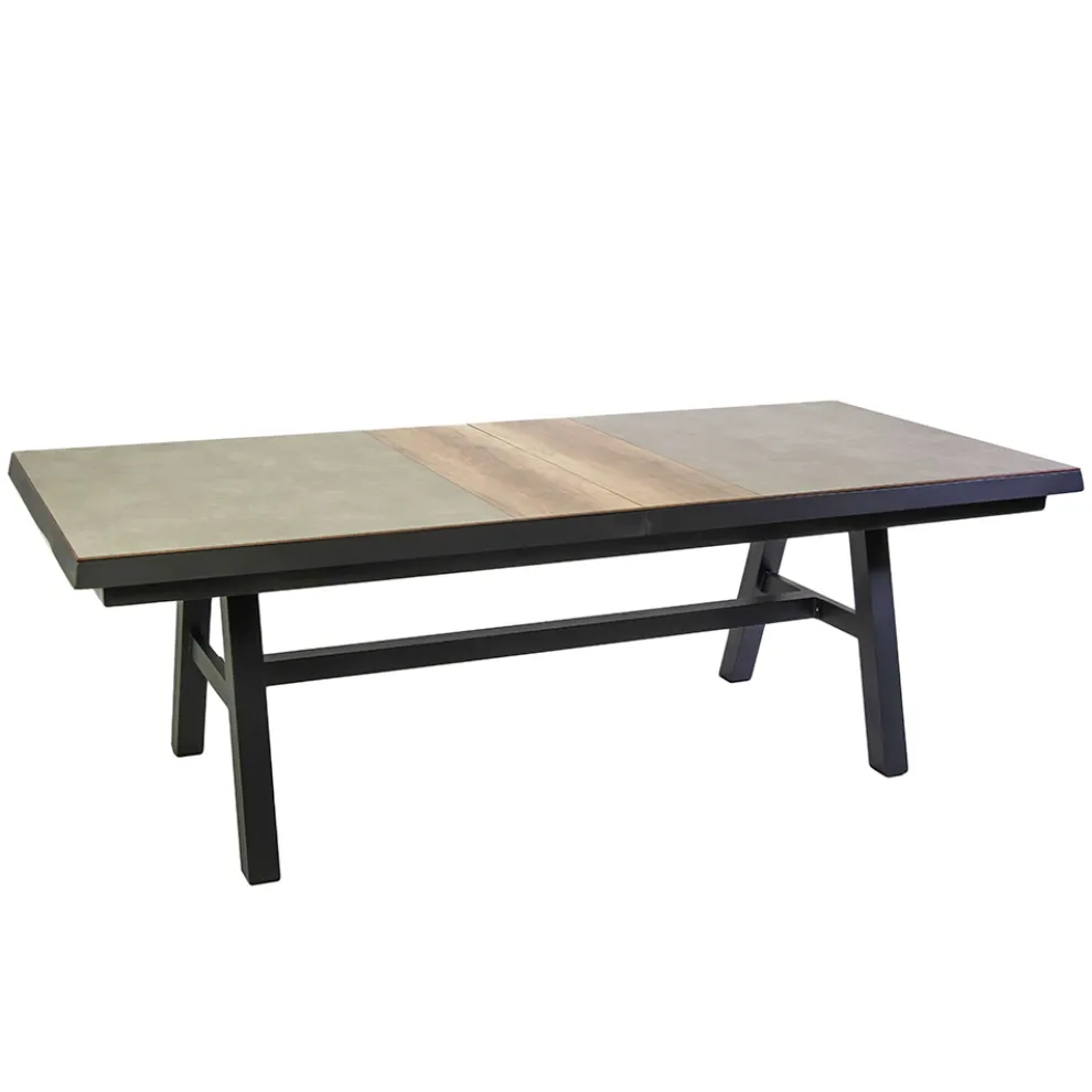 Ausziehbarer Tisch 303 cm aus Aluminium mit HPL-Platte - Righello