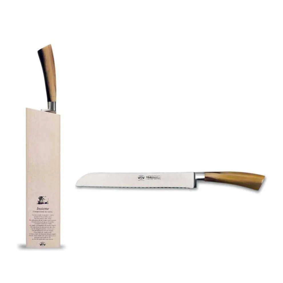 Brotmesser Zusammen mit Ceppo, Berti exklusiv für Viadurini - Gualdo