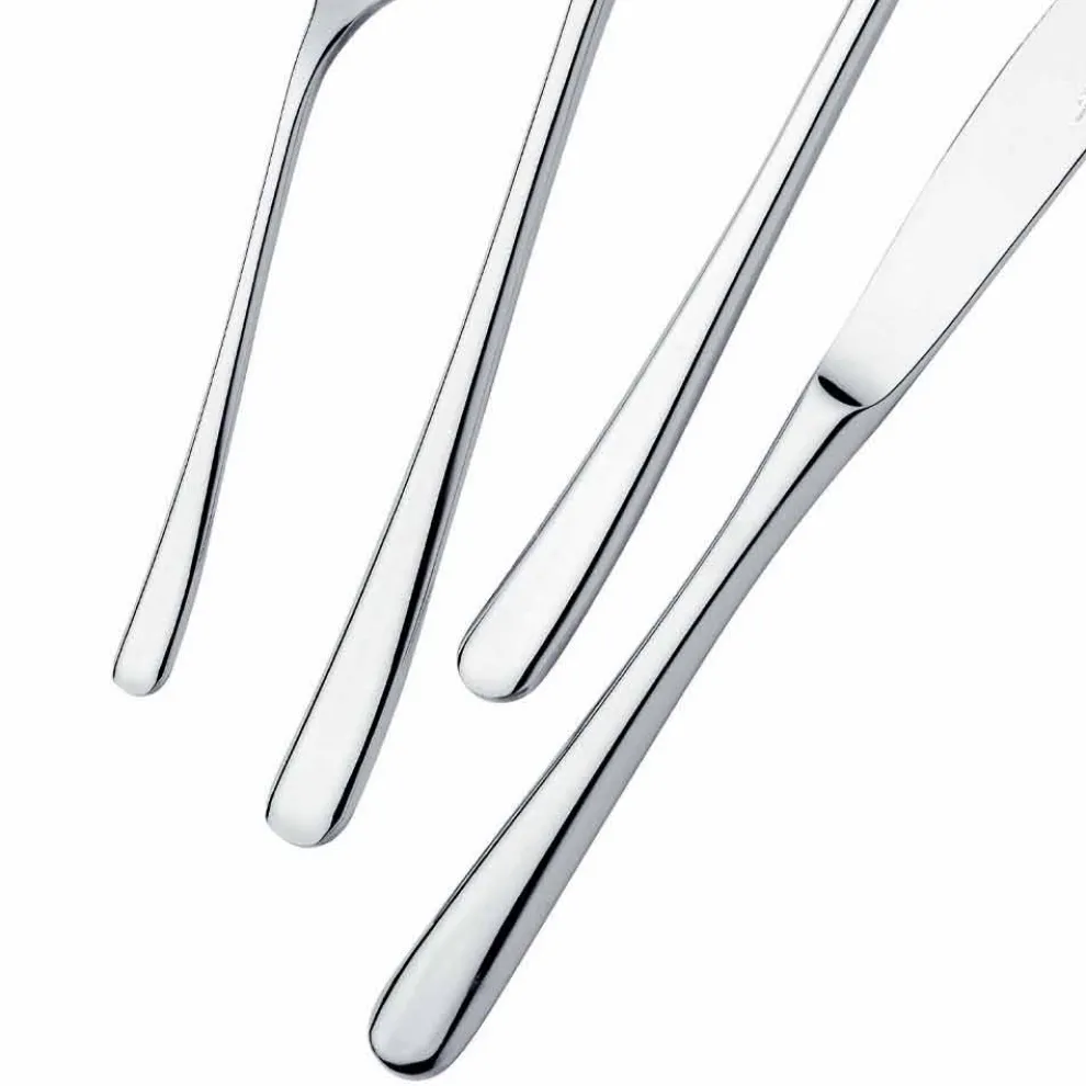 Modernes Luxus-Design Tischgeschirr aus poliertem Edelstahl 24 Stück - Bijou