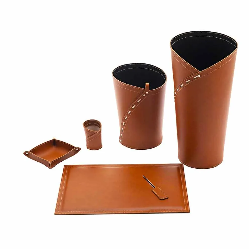 Büroaccessoires Made in Italy Schirmständer, Papierkorb, Schreibtischunterlage - Giulio