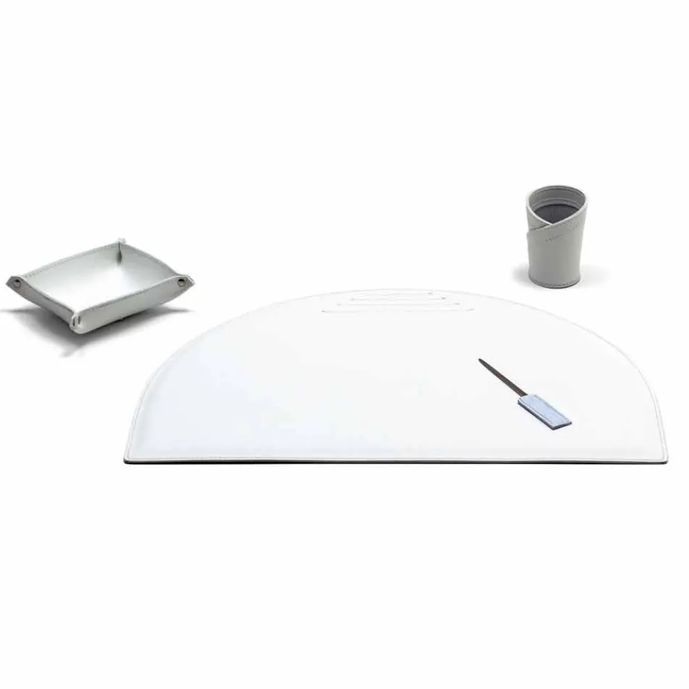 Bürokomplemente aus modernem, regeneriertem Leder Made in Italy - Meduna