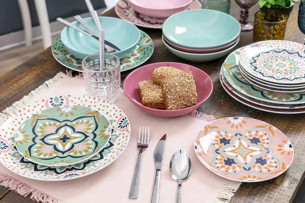 Moderne farbige Glas dekorierte Gläser, die Wasser 12 Stücke dienen - mischen