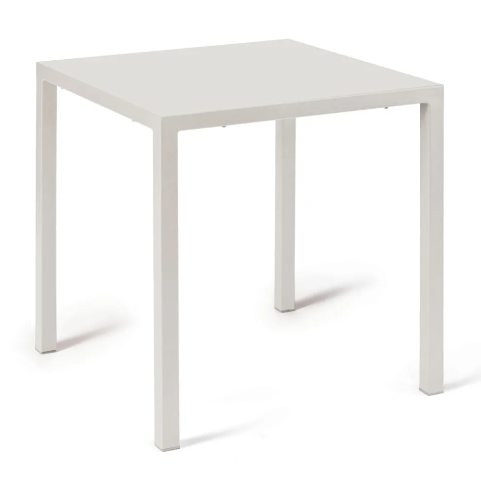 Outdoor-Tisch mit Gestell aus verzinktem Stahl Made in Italy - Azul