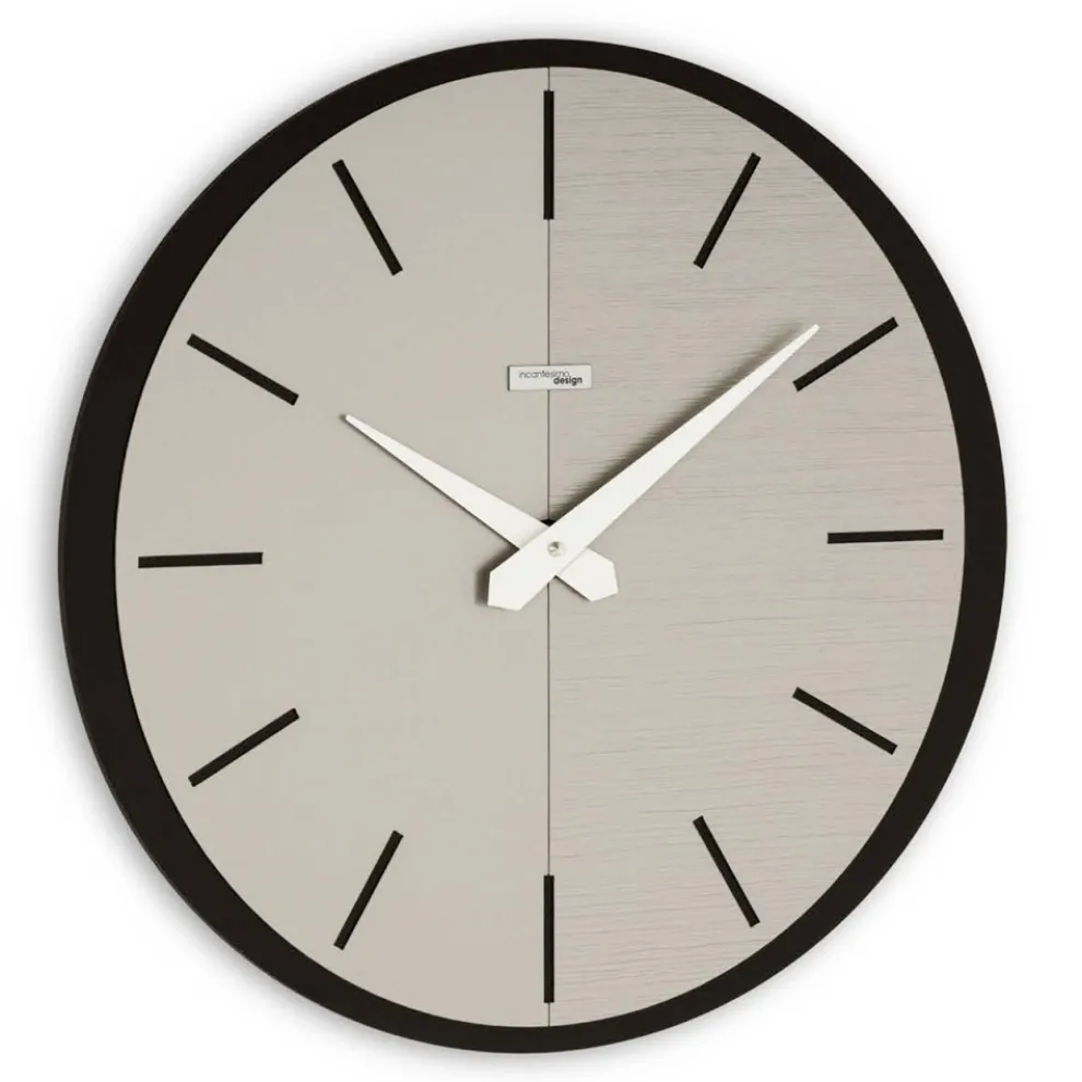 Wanduhr aus PVC und Laminat in verschiedenen Farben, hergestellt in Italien – Mean