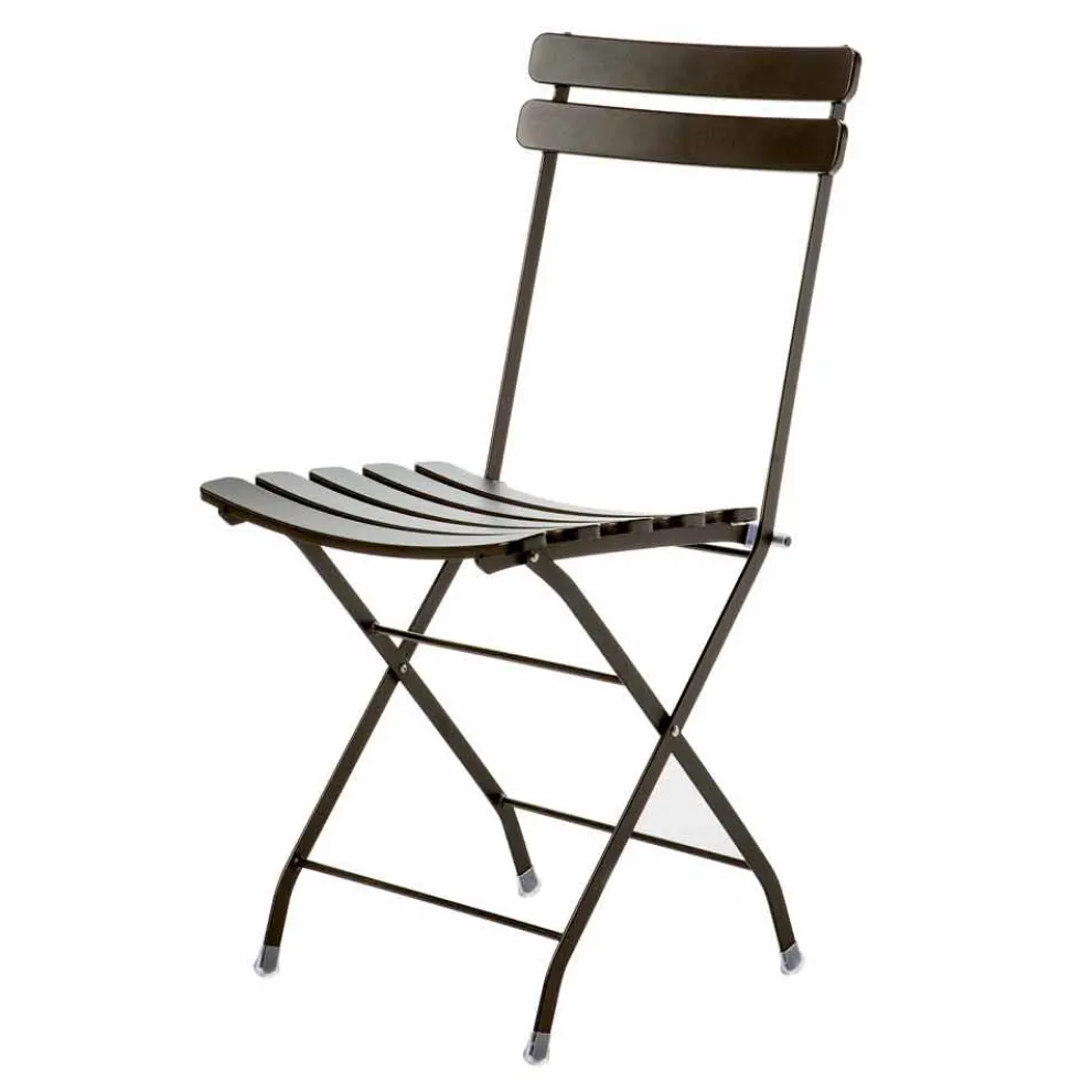 Made in Italy Klappbarer Außenstuhl aus lackiertem Metall, 4 Stück - Lori