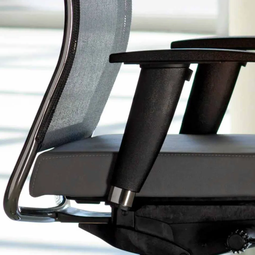 Ergonomischer Bürodrehstuhl mit Rollen und Kopfstütze - Gimiglia