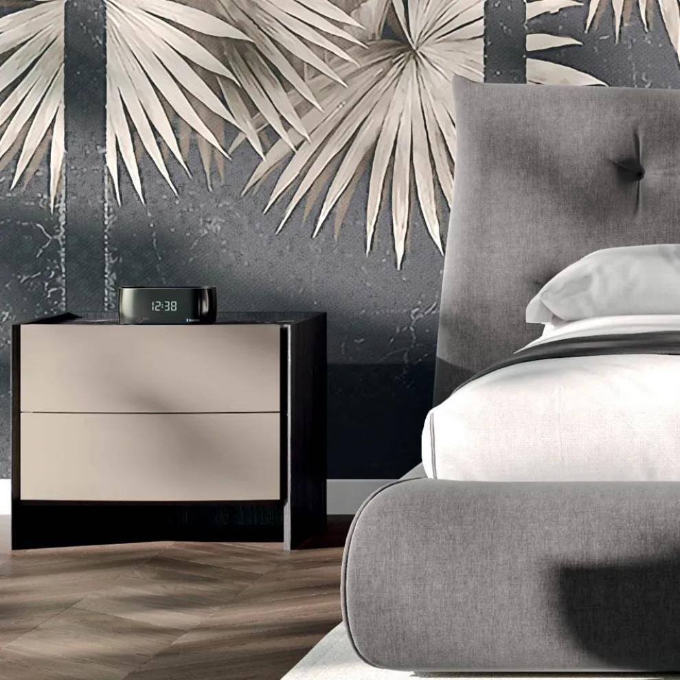 Schlafzimmer mit 4 Elementen im modernen Stil Made in Italy - Calimero