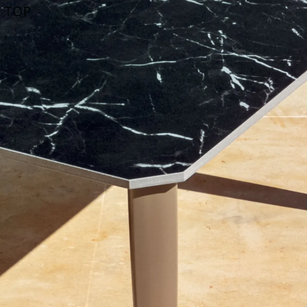 Garten Esstisch in Aluminium und Hpl oder Gres, verschiedene Ausführungen - Filomena