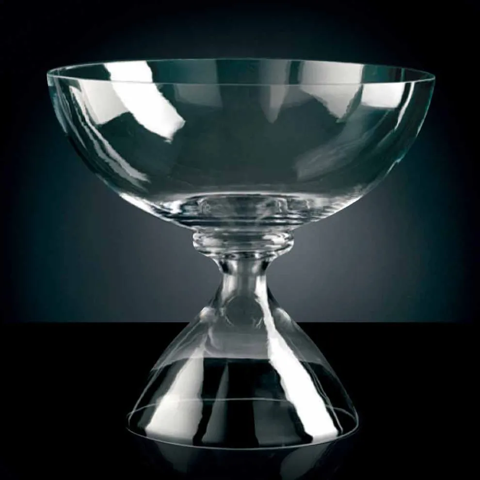 Dekorative Vase aus mundgeblasenem Glas, handgefertigt in Italien - Serena