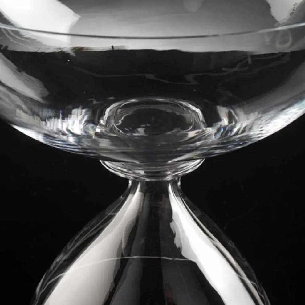 Dekorative Vase aus mundgeblasenem Glas, handgefertigt in Italien - Serena