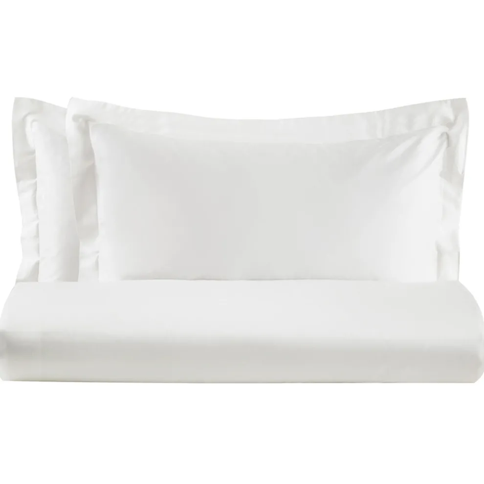 Doppelbettbezug-Set aus 100 % Baumwollsatin, hergestellt in Italien – Fluffy