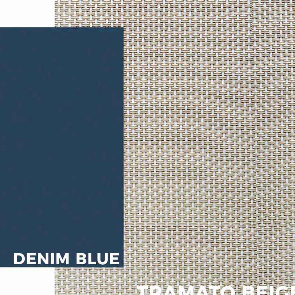 Sonnenliege im Freien aus Aluminium mit Rädern und Armlehnen Modernes Design - Carmine