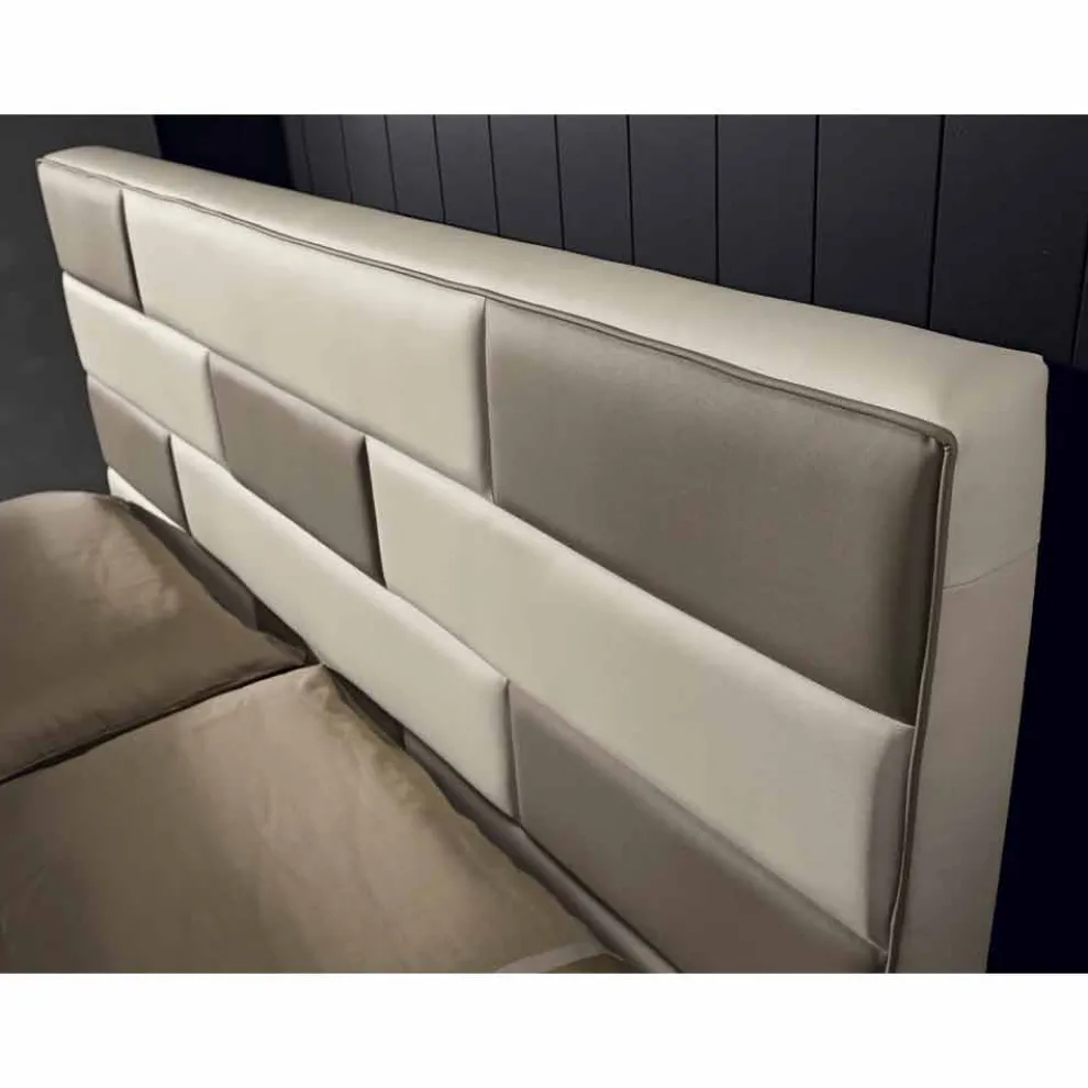 Doppelbett aus Kunstleder mit Aufbewahrungsbox 160x190/200 cm Gin