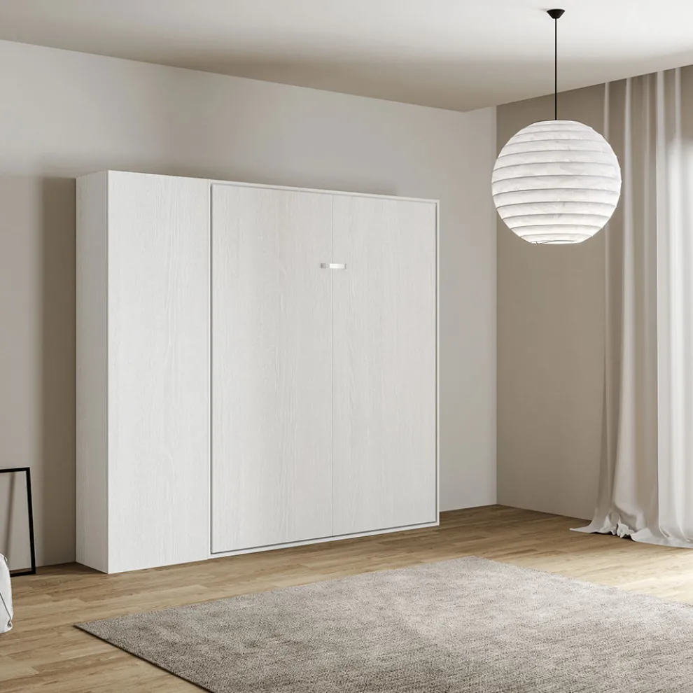 Vertikales Klappbett für Doppelbett mit Säule - Magiccompare