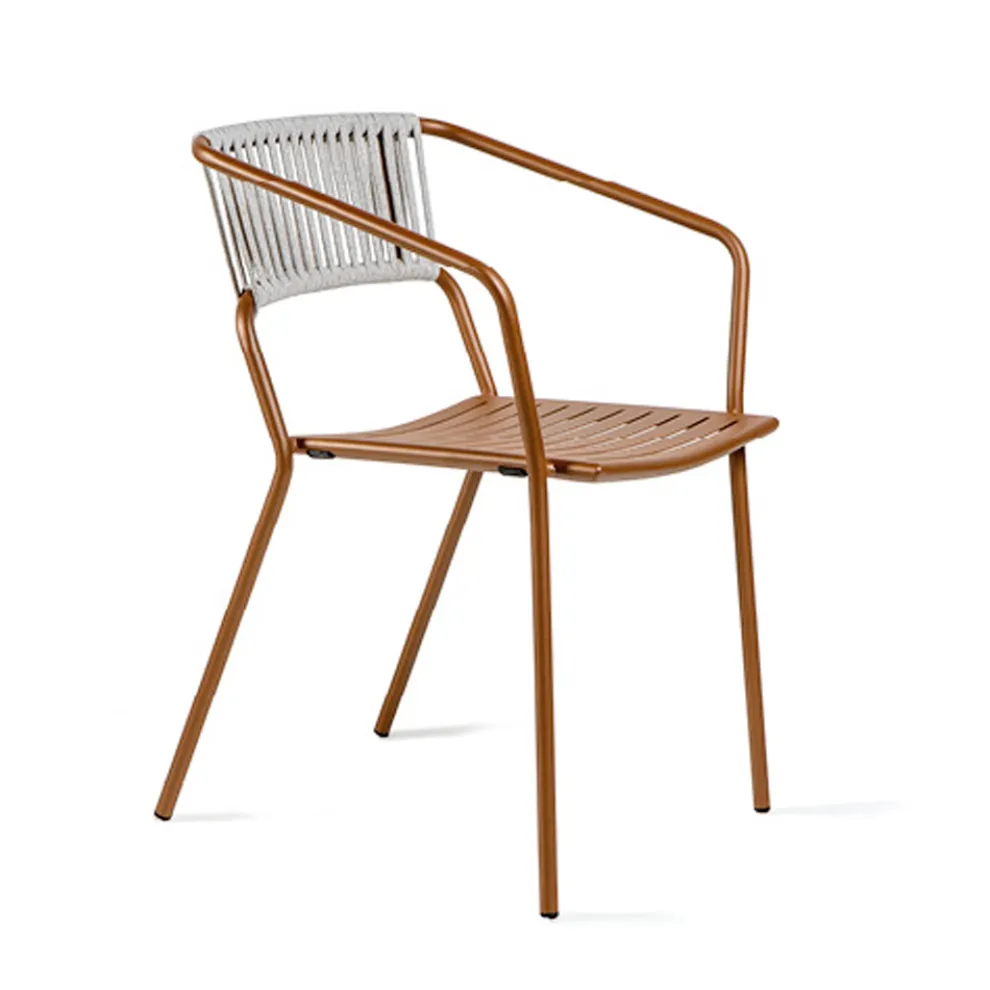 Outdoor-Sessel aus verzinktem Stahl stapelbar Made in Italy 2 Stück - Vesna