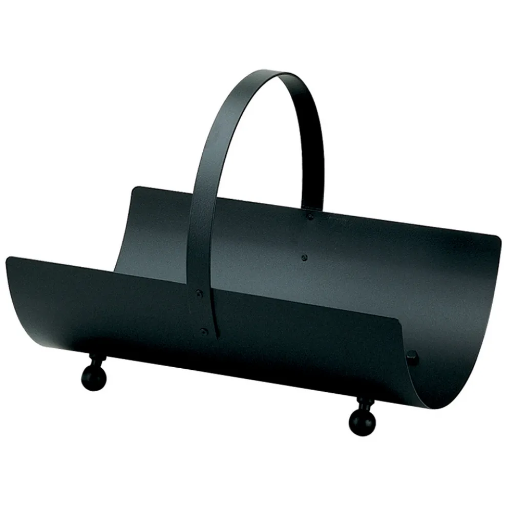 Holzhalter aus Metall mit Griff und 4 Füßen. Hergestellt in Italien – Buffalo