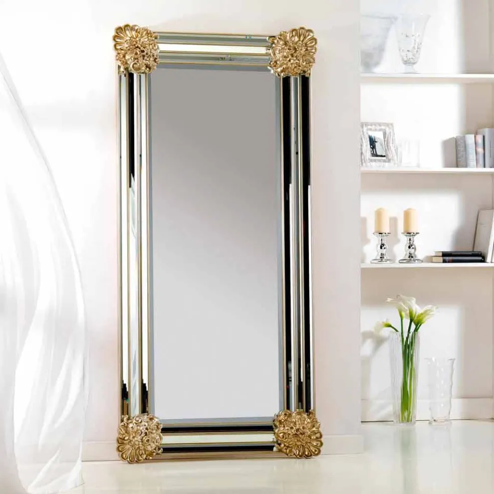 Wand und Standspiegel mit Spiegelrahmen 96x196 cm Luti