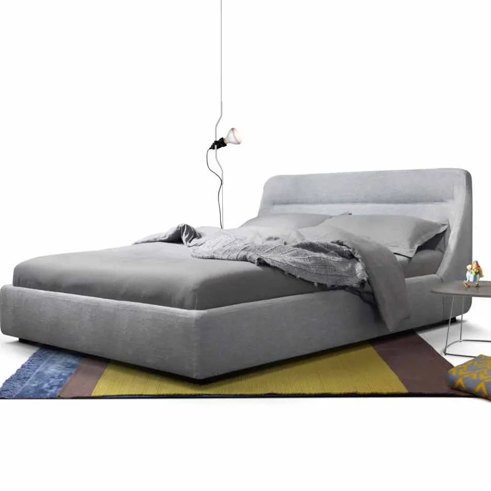 Gepolstertes Designer-Doppelbett von Sleepway, hergestellt in Italien