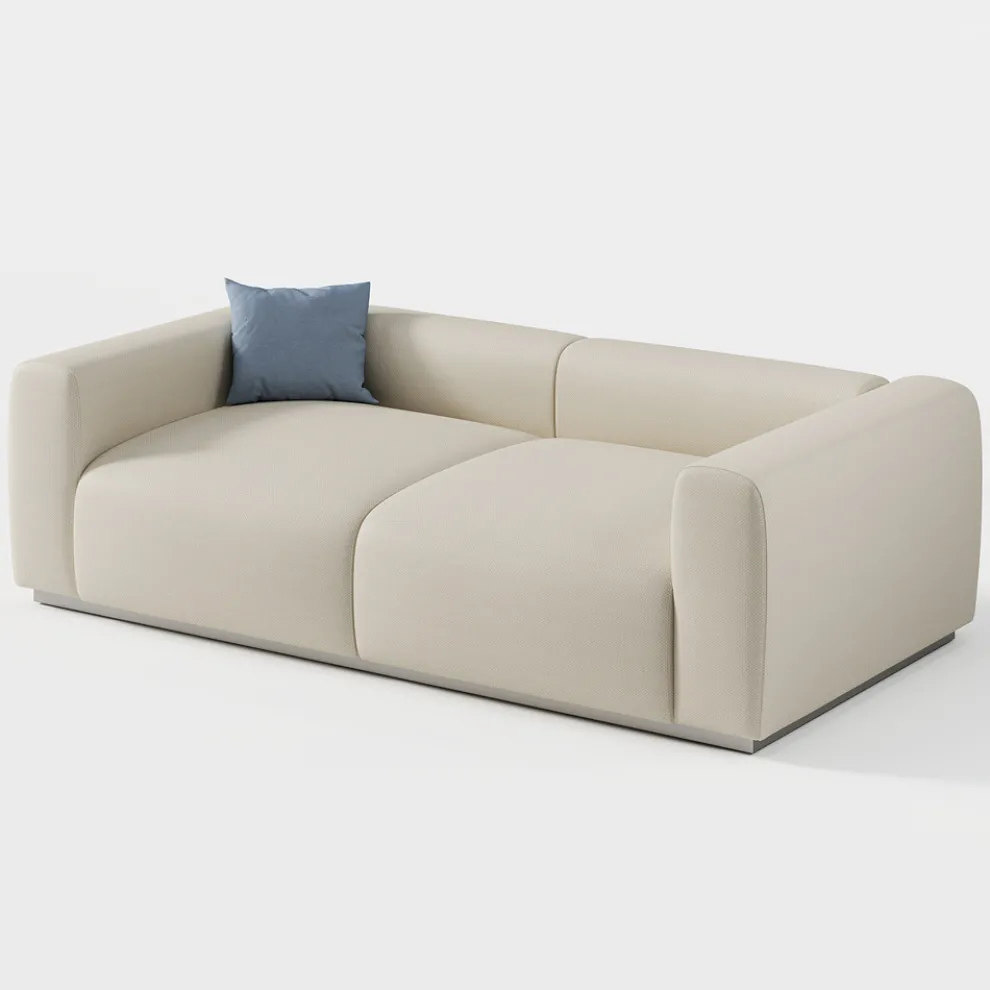 Outdoor-Schnittsofa aus marineblauem Sperrholz Made in Italy - Bahias