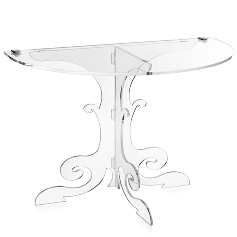 Nachttisch im klassischen Design, aus Acrylkristall und PMMA Tiana