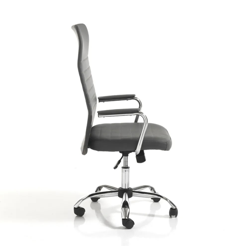 Bürostuhl aus Leder mit drehbaren Rädern – Radon