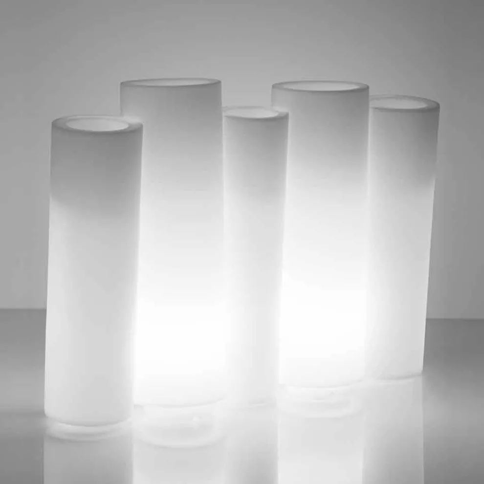 Helle dekorative Outdoor / Indoor Vase Slide Bambus hergestellt in Italien