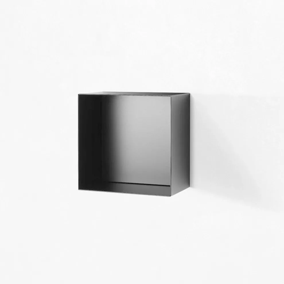 Wendewandregal aus quadratischem Metall - Book