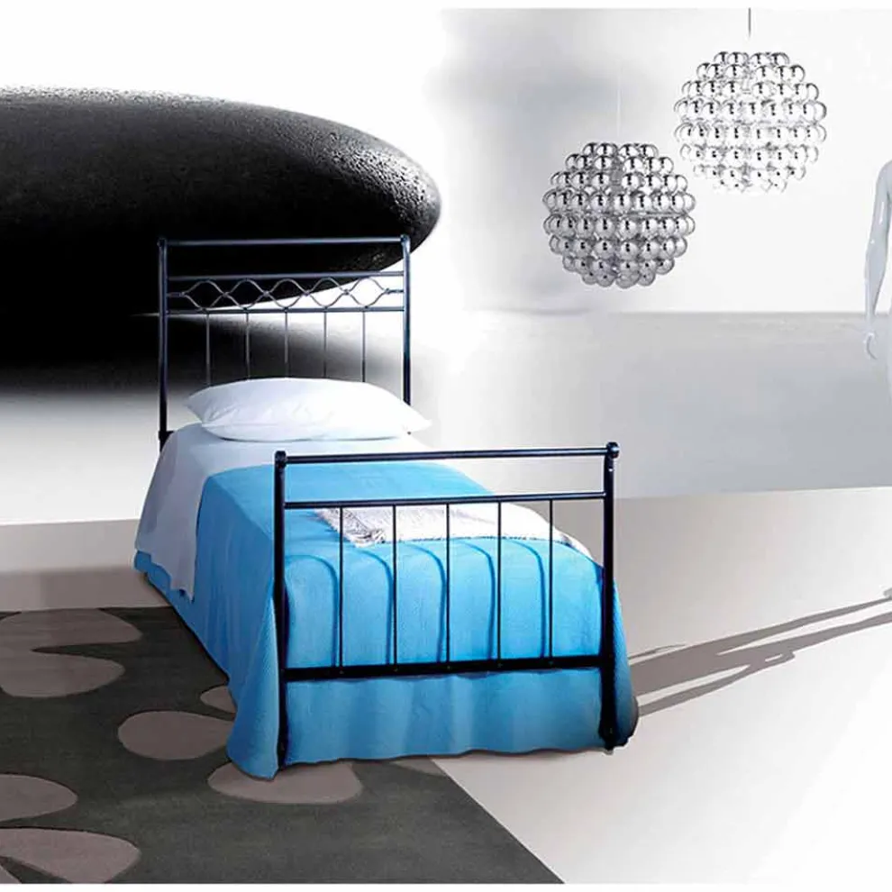 Efesto Einzelbett aus Schmiedeeisen in Design