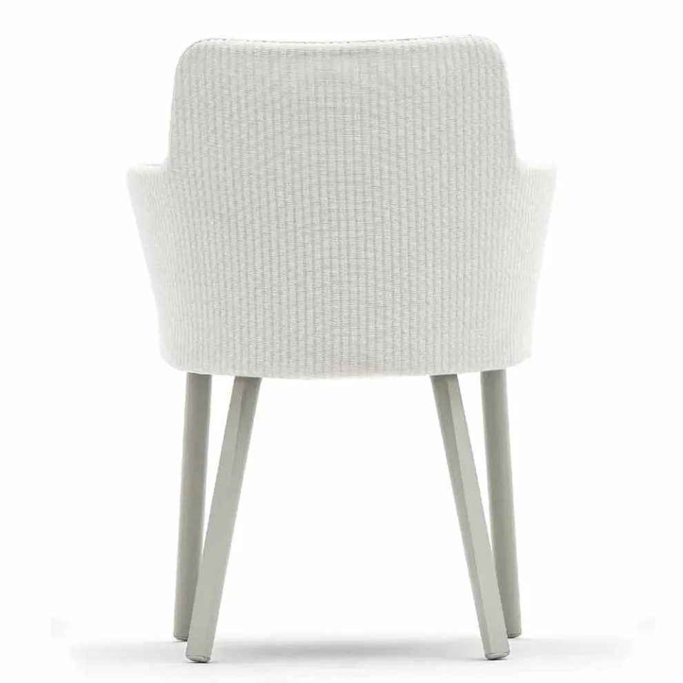 Design Outdoor-Sessel aus Aluminium und Stoff Varaschin Emma