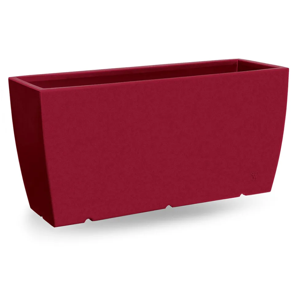Rechteckige Außenvase aus Polyethylen Made in Italy - Albarone