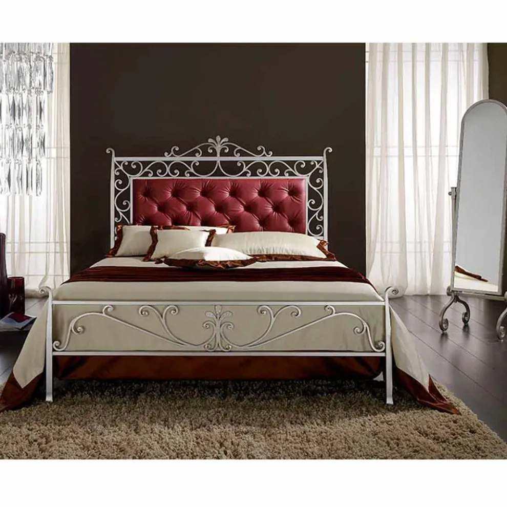 Giglo Doppelbett aus Schmiedeeisen in Design