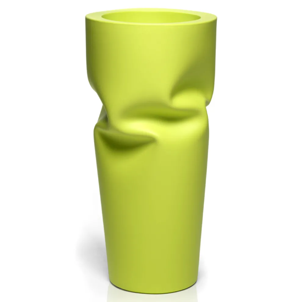 Außenvase aus matt gefärbtem Polyethylen Made in Italy - Proud