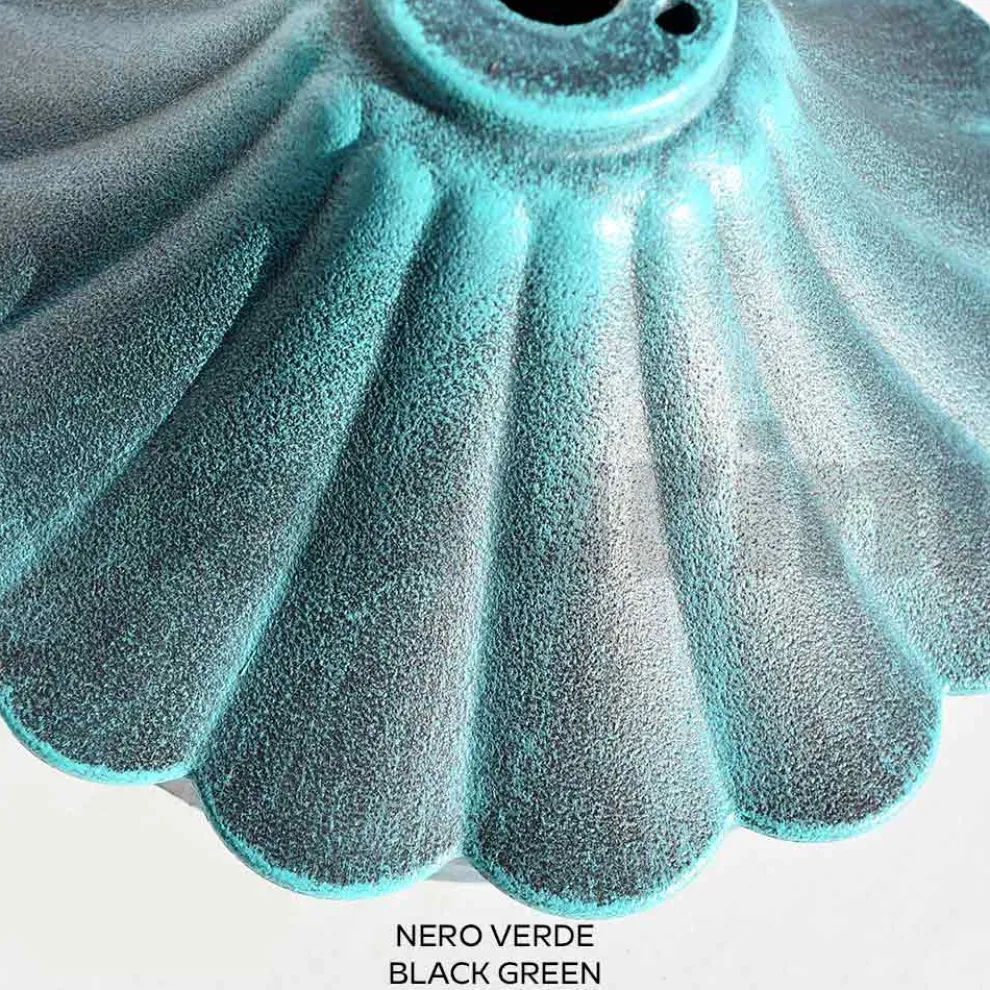 200 cm hohe Straßenlaterne aus schwarzem Acryl und Aluminium, hergestellt in Italien - Trovanero