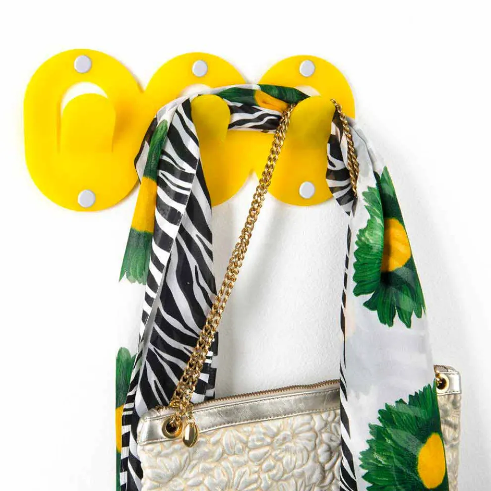 2 dreifacher Wandhalter im farbigen Plexiglas-Clip-Design - Freddie