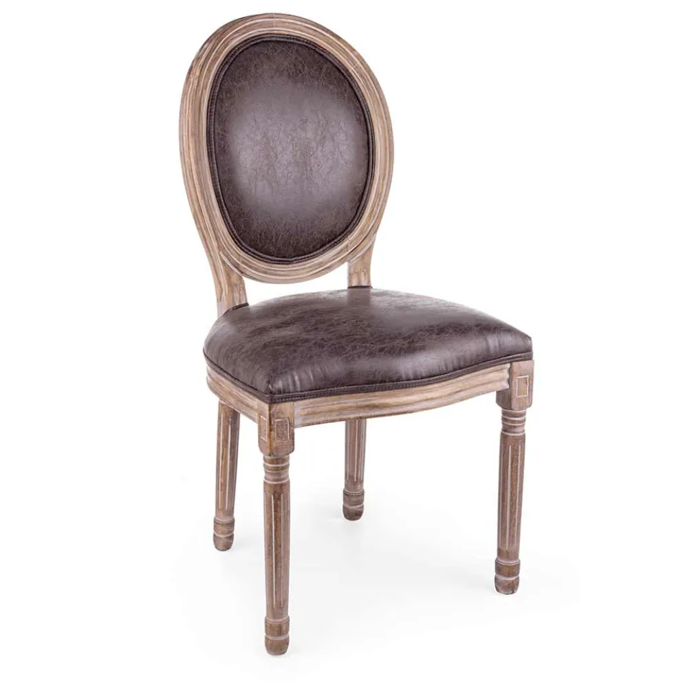 2 Esszimmerstühle im klassischen Design aus Polyester Homemotion - Dalida