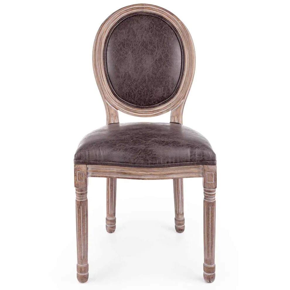 2 Esszimmerstühle im klassischen Design aus Polyester Homemotion - Dalida