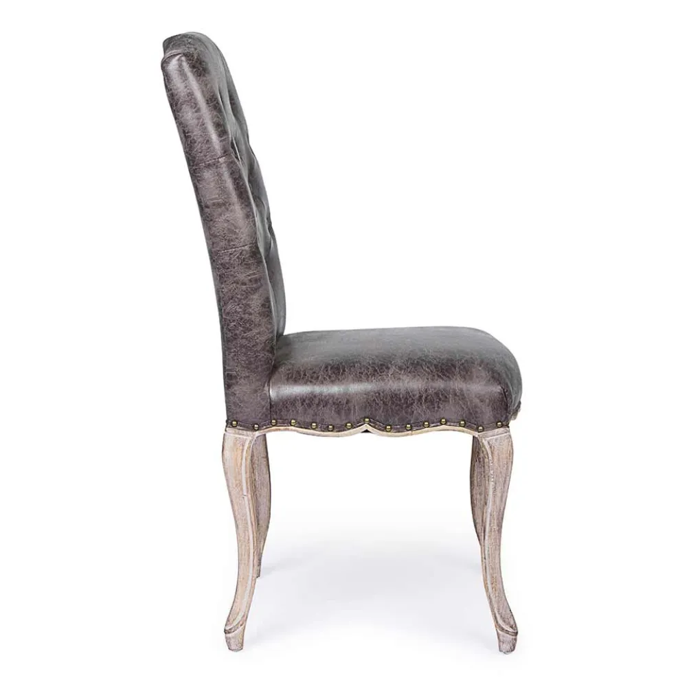 2 Esszimmerstühle mit gepolstertem und gepolstertem Sitz Homemotion - Mania