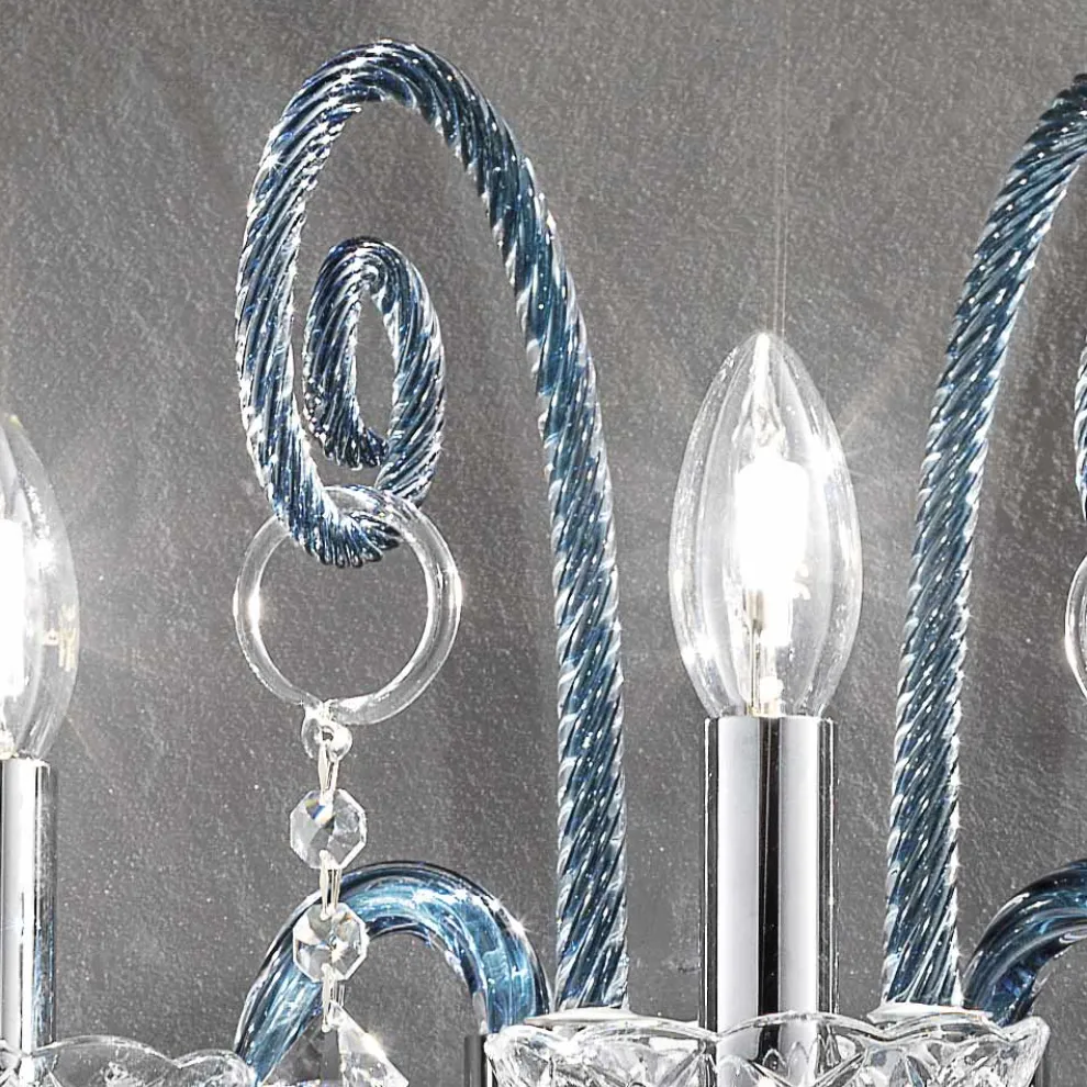 3 Lichter Artisan Glaswandlampe von Venedig Made in Italy - Florentiner