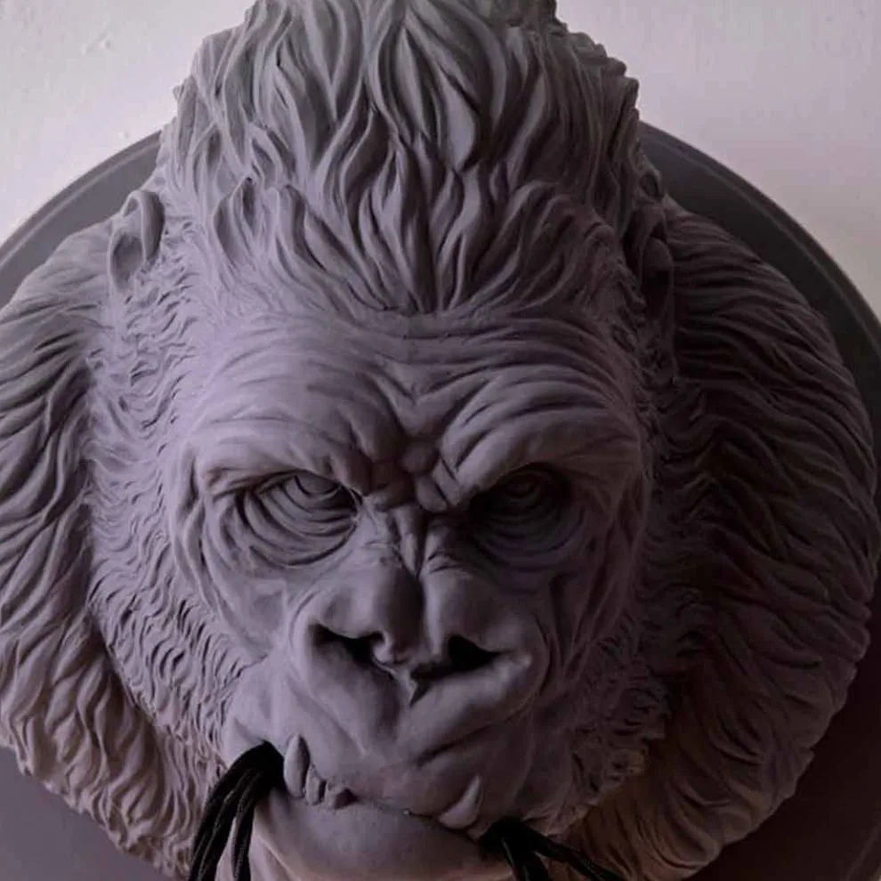 3 Lichter Wandleuchte in Gorilla Ceramic Grey oder White Design - Rillago