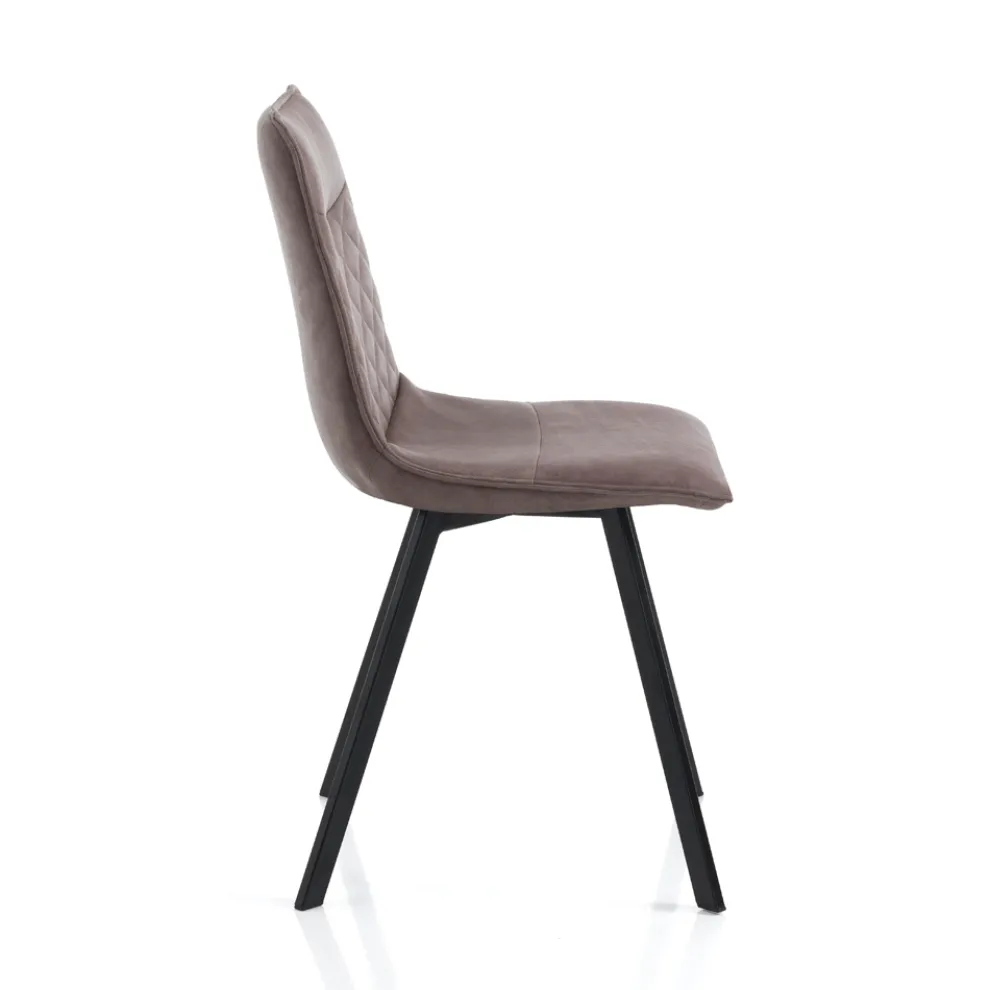 4 Stühle mit Kunstlederbezug in Antikoptik – Wasserstoff