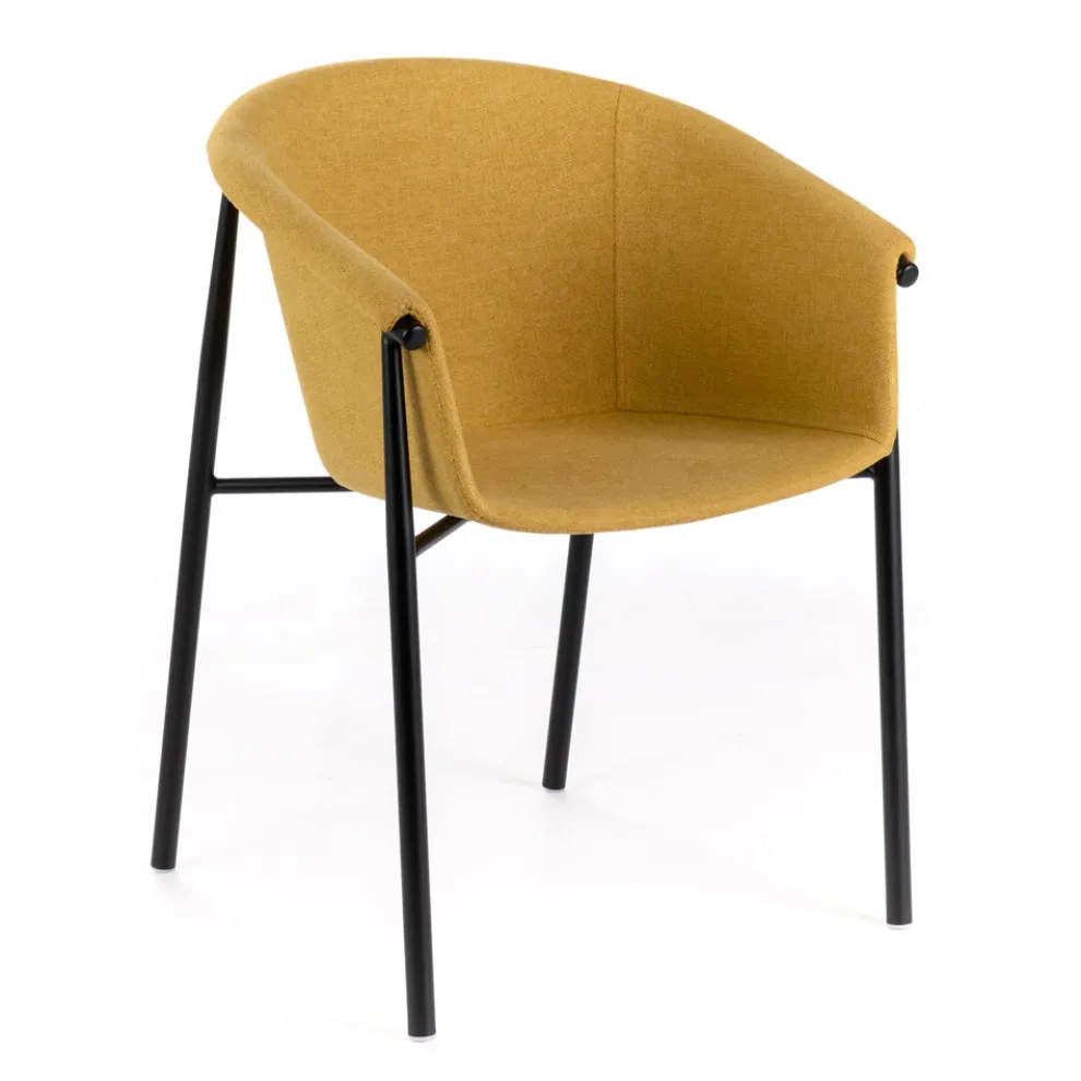 4 Stühle mit Stoffsitz, erhältlich in verschiedenen Ausführungen – Toskana