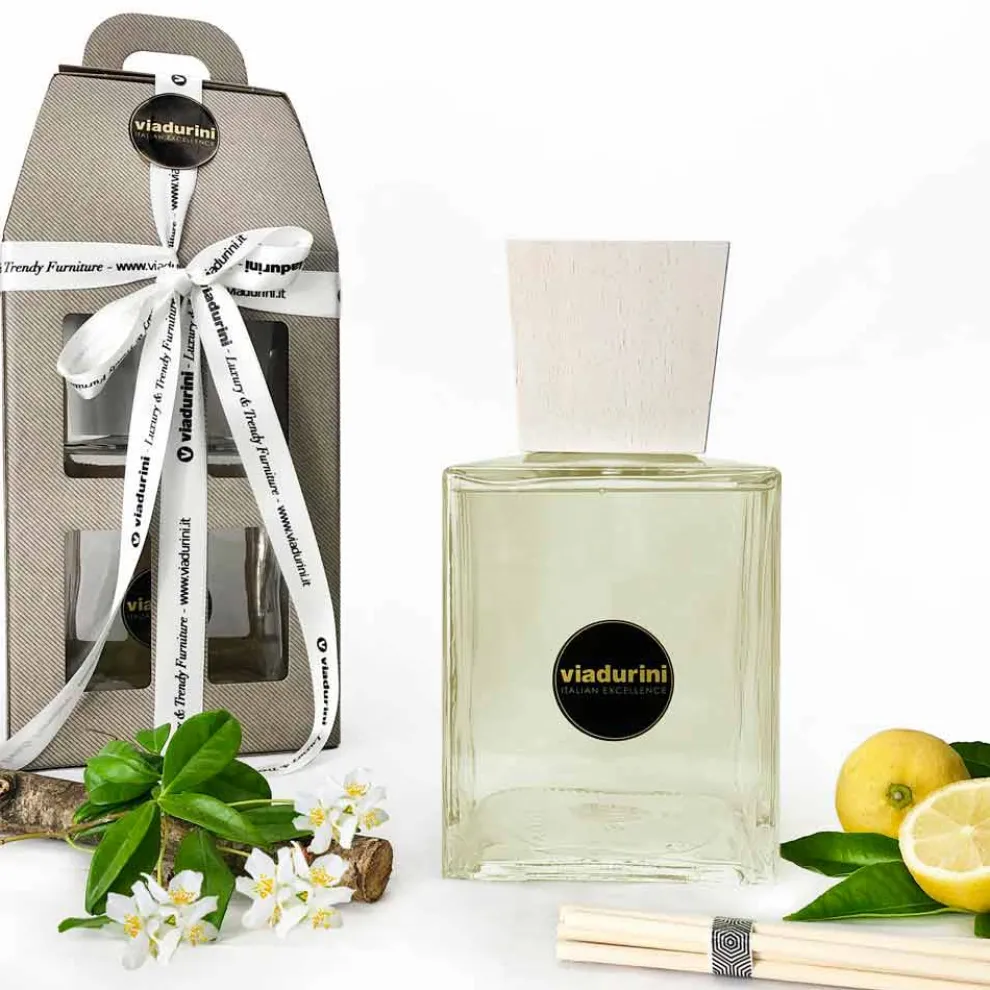 Raumduft Diffuser Lederduft 2,5 Lt mit Stäbchen - Lavecchiavenezia