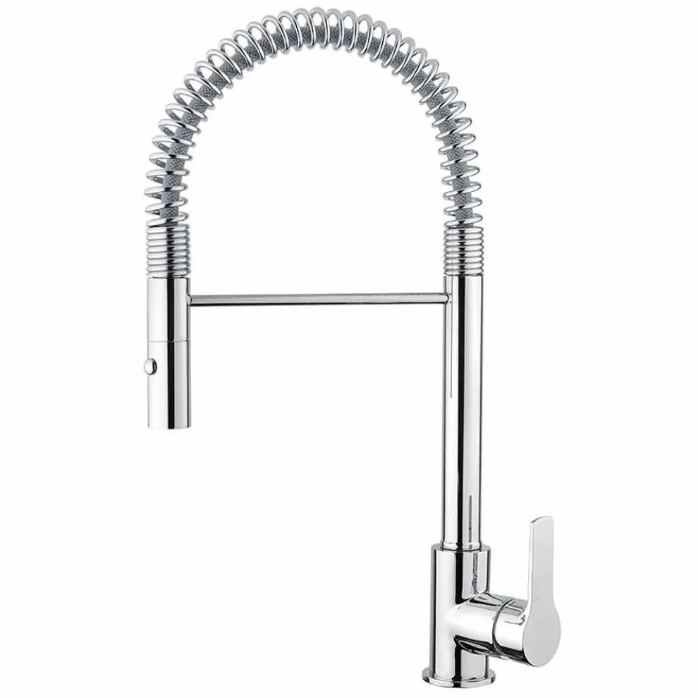 Verstellbarer Waschtischmischer mit Messingfeder Made in Italy - Cardio