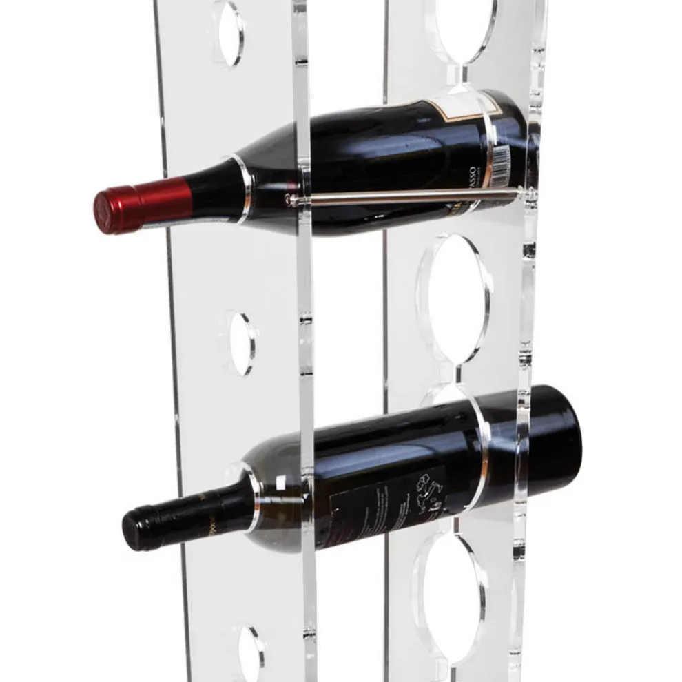 Säulenflaschenhalter und Eiskübel aus transparentem Acryl - Ciampino