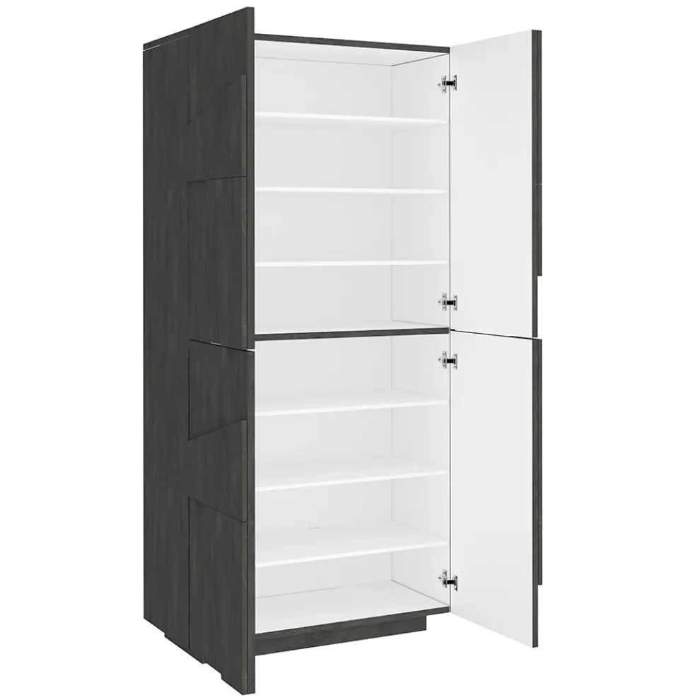 Schuhschrank aus Melamin für den Innenbereich mit 4 Türen Made in Italy - Naditza