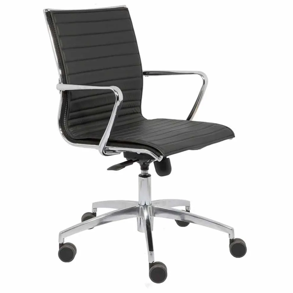 Bürostuhl mit Rollen und Kissen Ergonomisches und drehbares Design - Filanna
